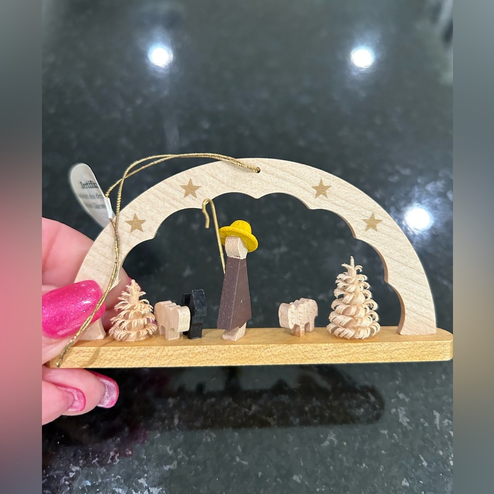 German Arch Xmas Shepherd Ornament